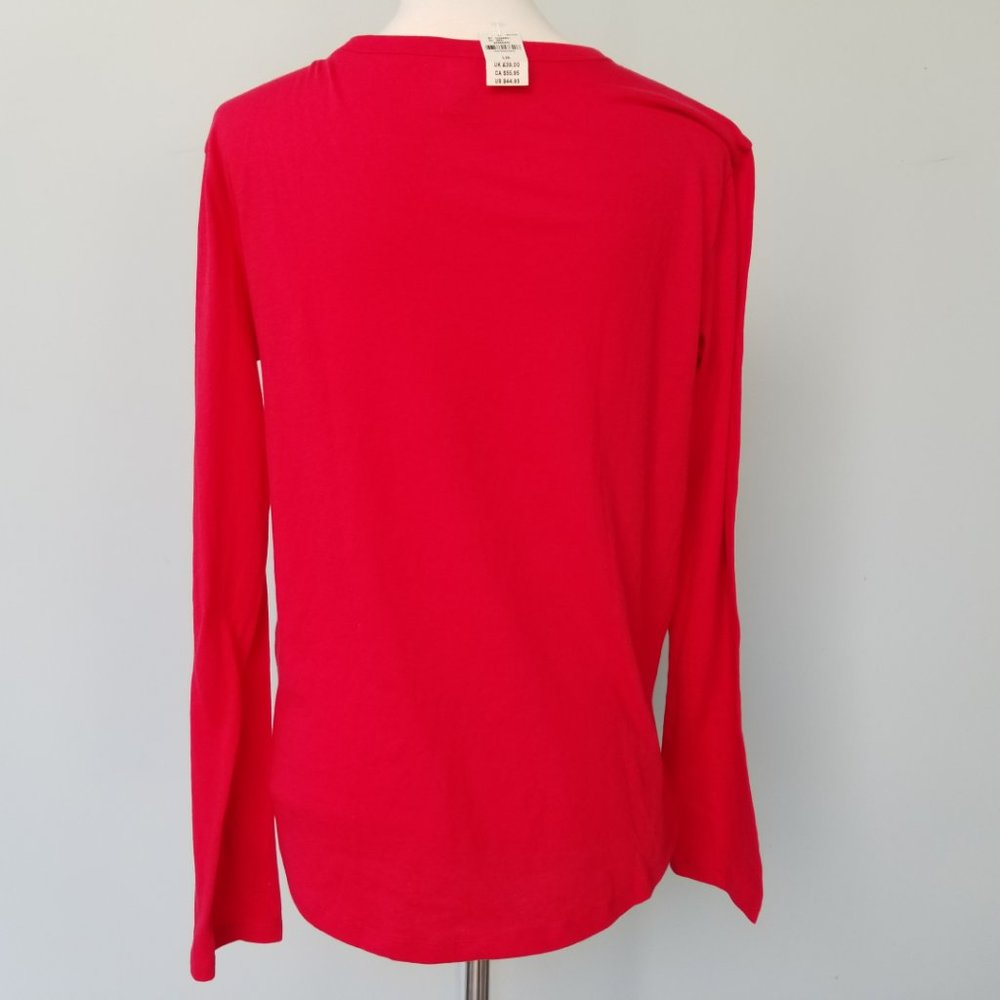VS PINK Shirt Logo Rhinestones Long Slv NEW Flaw - Picture 5 of 8